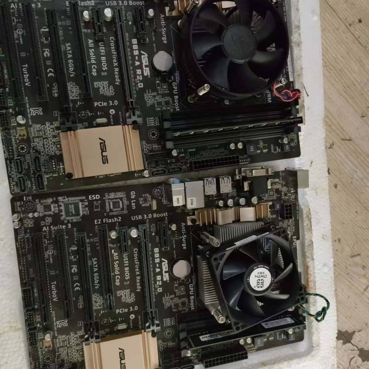 华硕B85-A R2.0主板,配i5-4430cpu议价 维修!!!