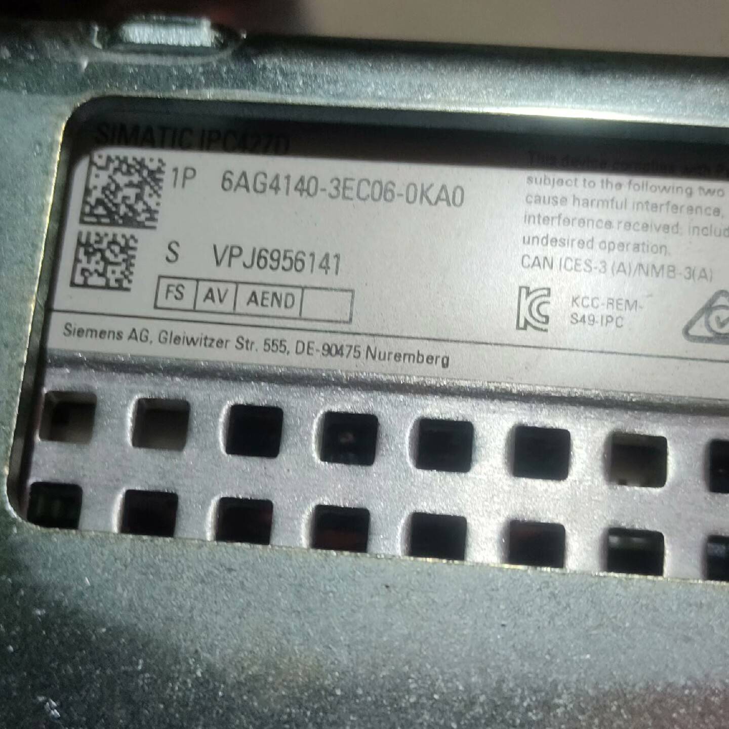 6AG4140-3EC06-0KA0有2个，成色漂议价 维修！！！