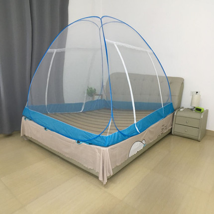 学生子母床铺 免安装折叠 蒙古包蚊帐1.0 2 5 8米加密防蚊布 包邮