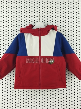 乔丹儿童2026春新款男小童梭织厚外套（摇粒风衣）TDAFDC261101