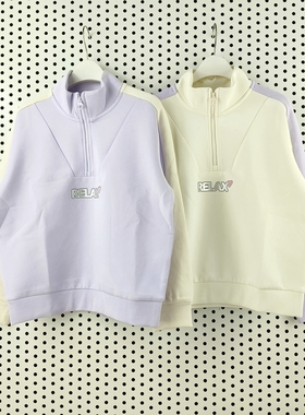 乔丹儿童2026春新款女大童立领套头卫衣TDDWDB261083