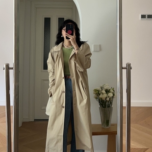 新款 风衣外套 港风个性 中长款 0.6KG 夸张个性 春装