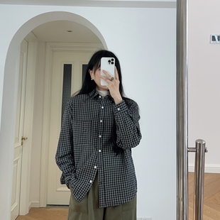衬衣宽松 秋冬新款 衬衫 子翻领长袖 0.15KG 日系风格