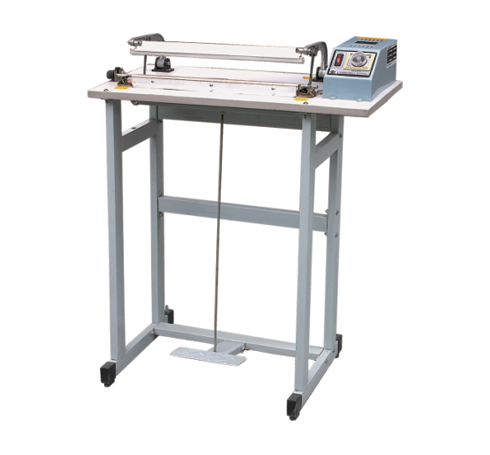 [冲皇冠]SF-B400型脚踏脚踩通过式封口机  切割汽泡袋封口机