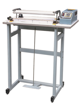 [冲皇冠]SF-B400型脚踏脚踩通过式封口机  切割汽泡袋封口机