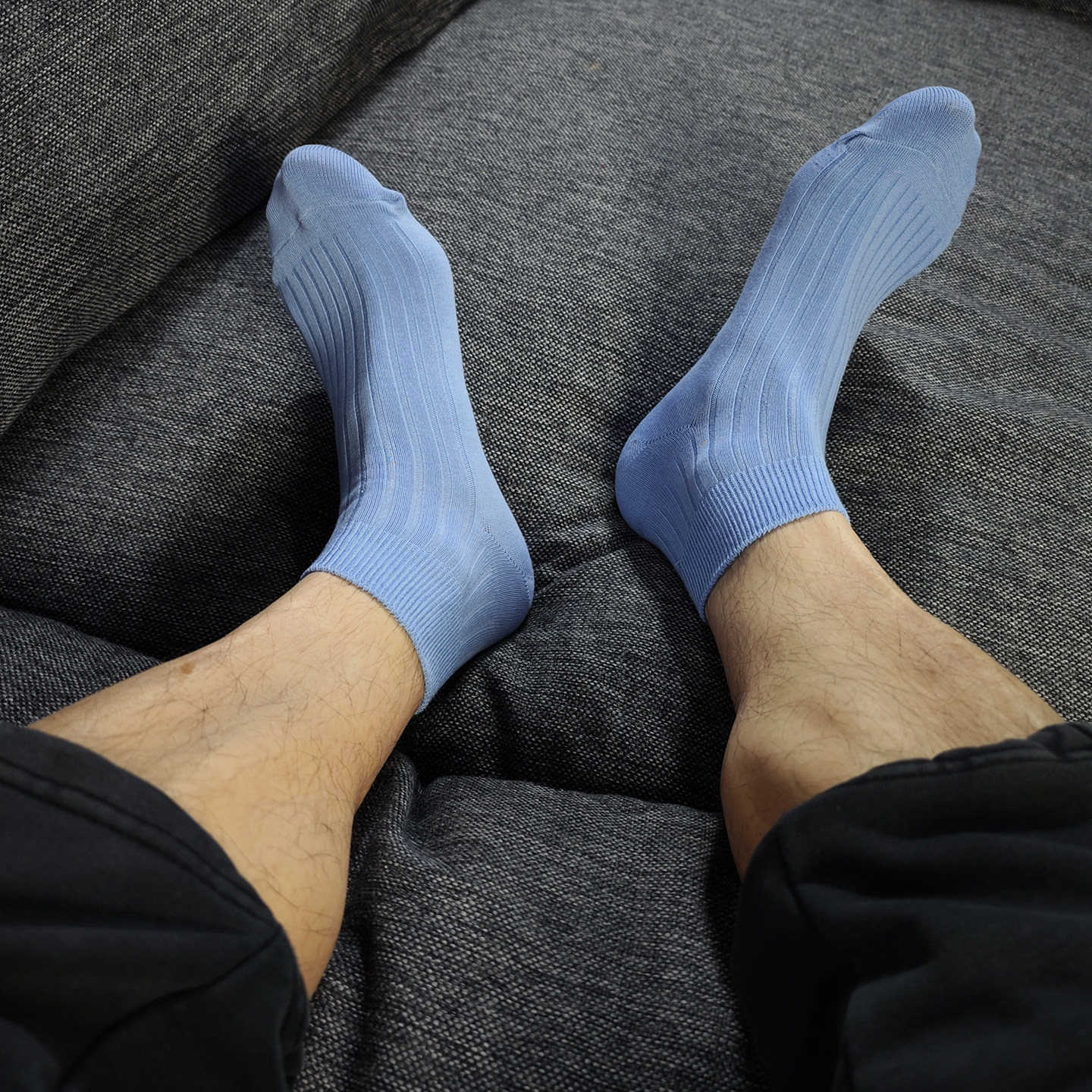 3双装男士休闲袜吸汗透气棉袜短筒袜纯色黑白蓝春夏季薄款袜子男