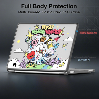 韩国BT21world电脑套适用苹果MacBook Neo (A18)保护壳CASE M5/13.6AIR/16.2寸2笔记本男女14.2PRO防摔m2卡通