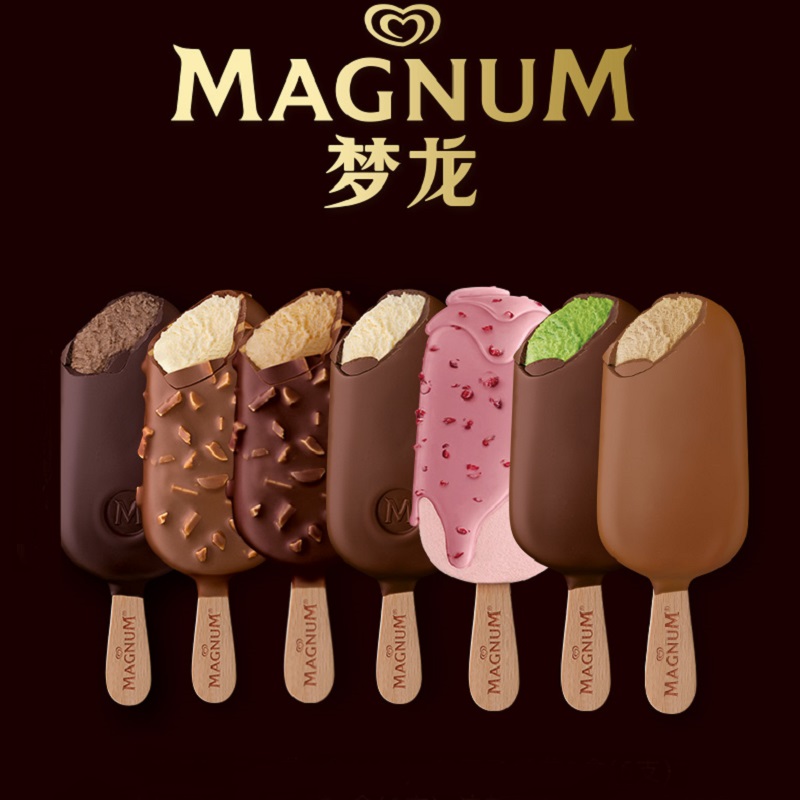 21支梦龙雪糕冰淇淋 香草/松露/巴旦木/黑巧克力脆皮冰激凌整箱批