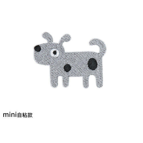 可爱卡通小狗刺绣布贴