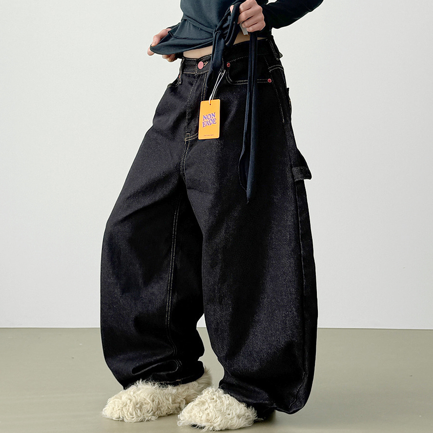 heart pocket non fade indigo jean