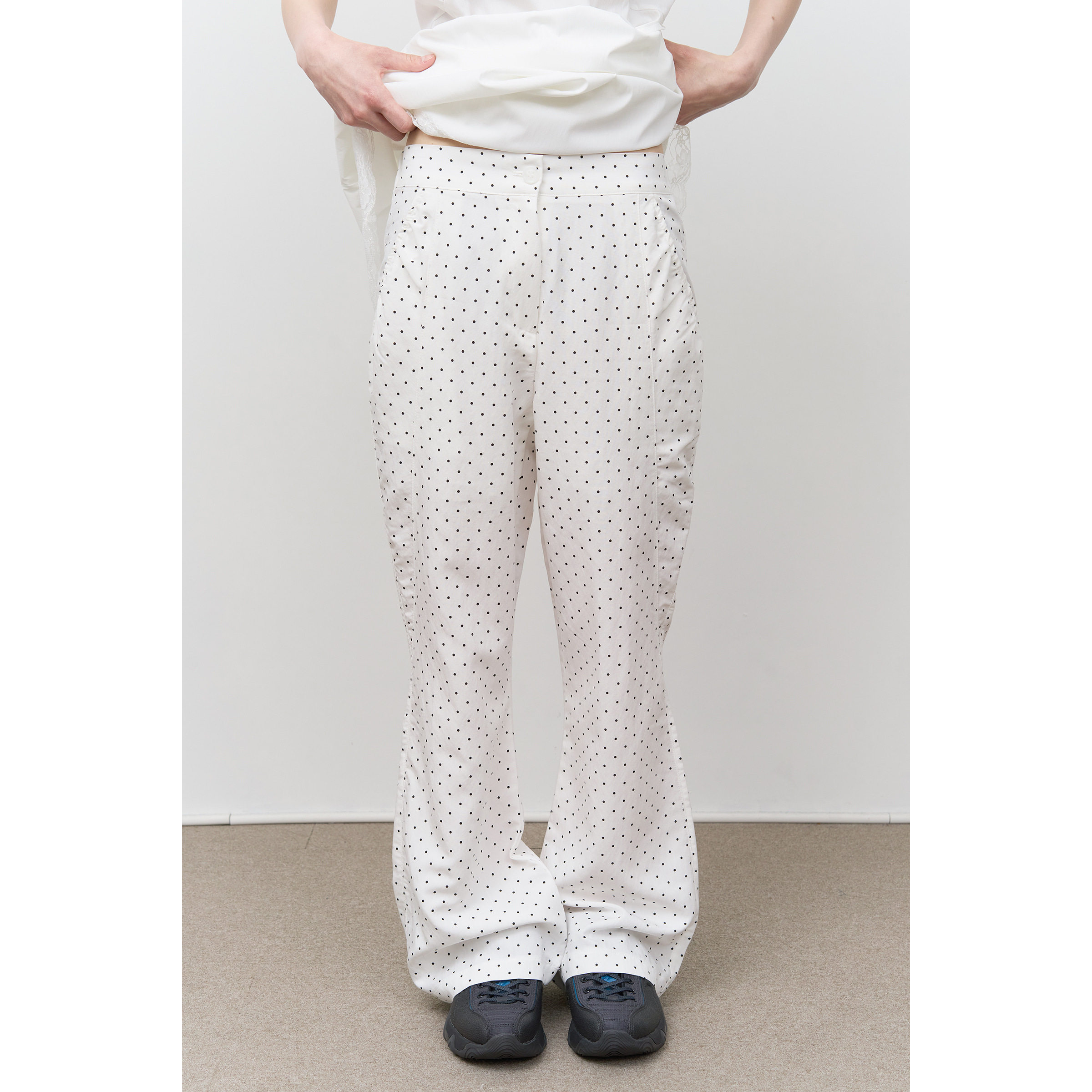 (W) Ant Dot Bootscut Pants (2color)
