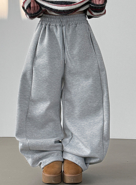 napping-lined section balloon banding pants (unisex)