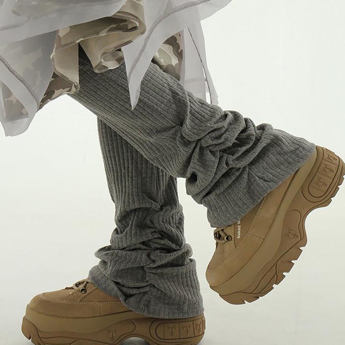 shirring boot-cut golgi banding pants