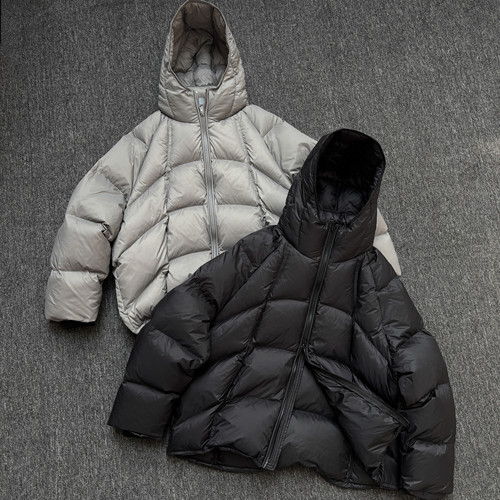 【MX泡芙连帽羽绒】冬季连帽90白鸭绒简约百搭高充绒羽绒服外套