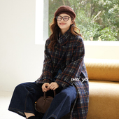 薇语大码 子外套女 复古学院风格 女装 高级感毛呢大衣女2025秋冬韩版