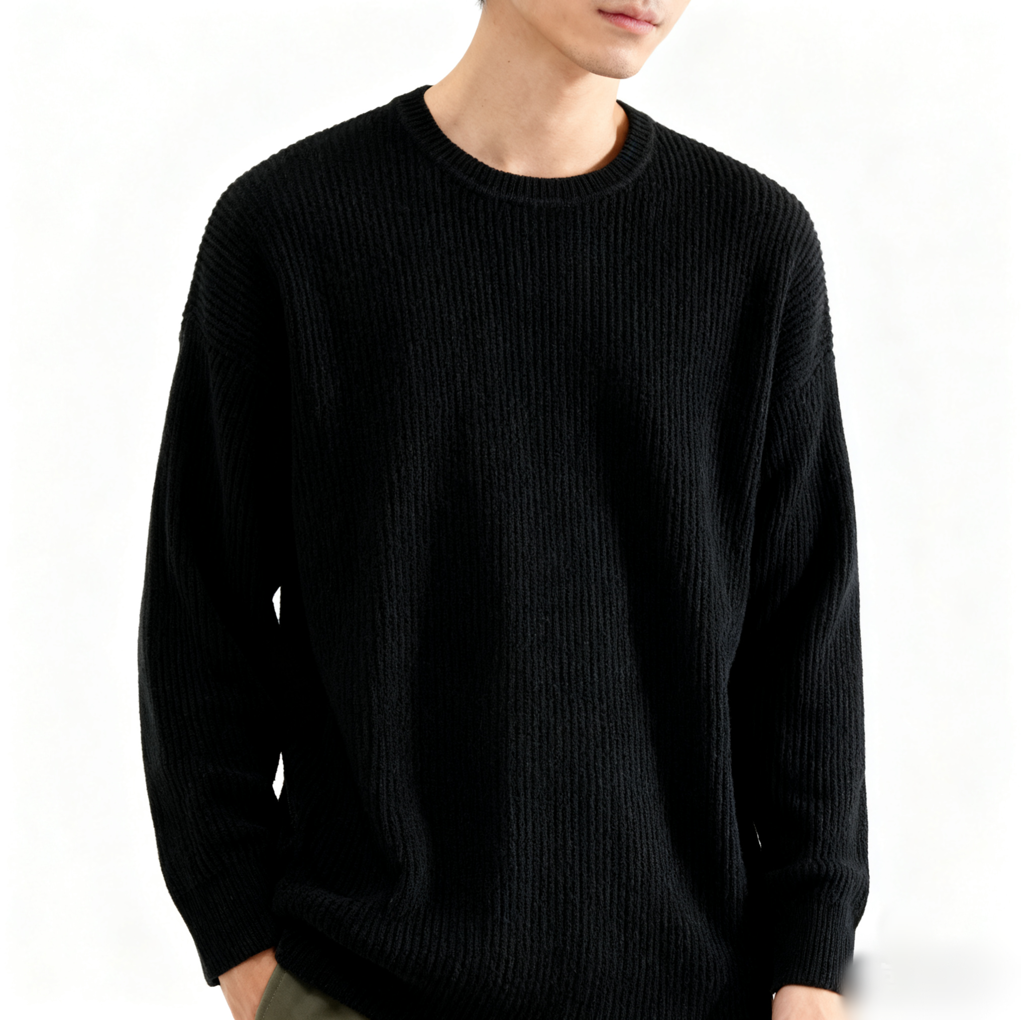 森m男生针织衫 男装秋冬毛衣略宽松版型断码处理14067071802