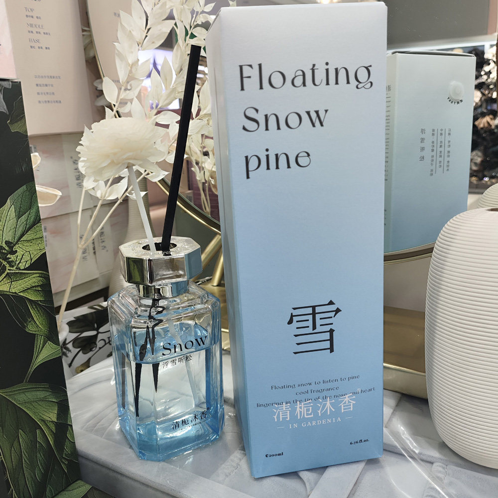 清栀沐香浮雪听松香薰藤条挥发精油家用五星酒店鲜花香调正装香氛