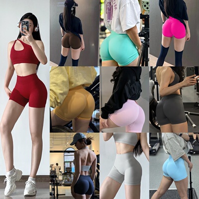 Impact短裤新色!df系列显臀提臀裤瑜伽高腰紧身收腹三分健身裤女