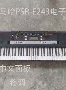 二手YAMAHA雅马哈PSR-E243中文面板61键有移调功能电子琴