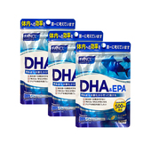 日本专柜FANCL DHA鱼油复合胶囊学生用脑补充明 目营养素3袋90日