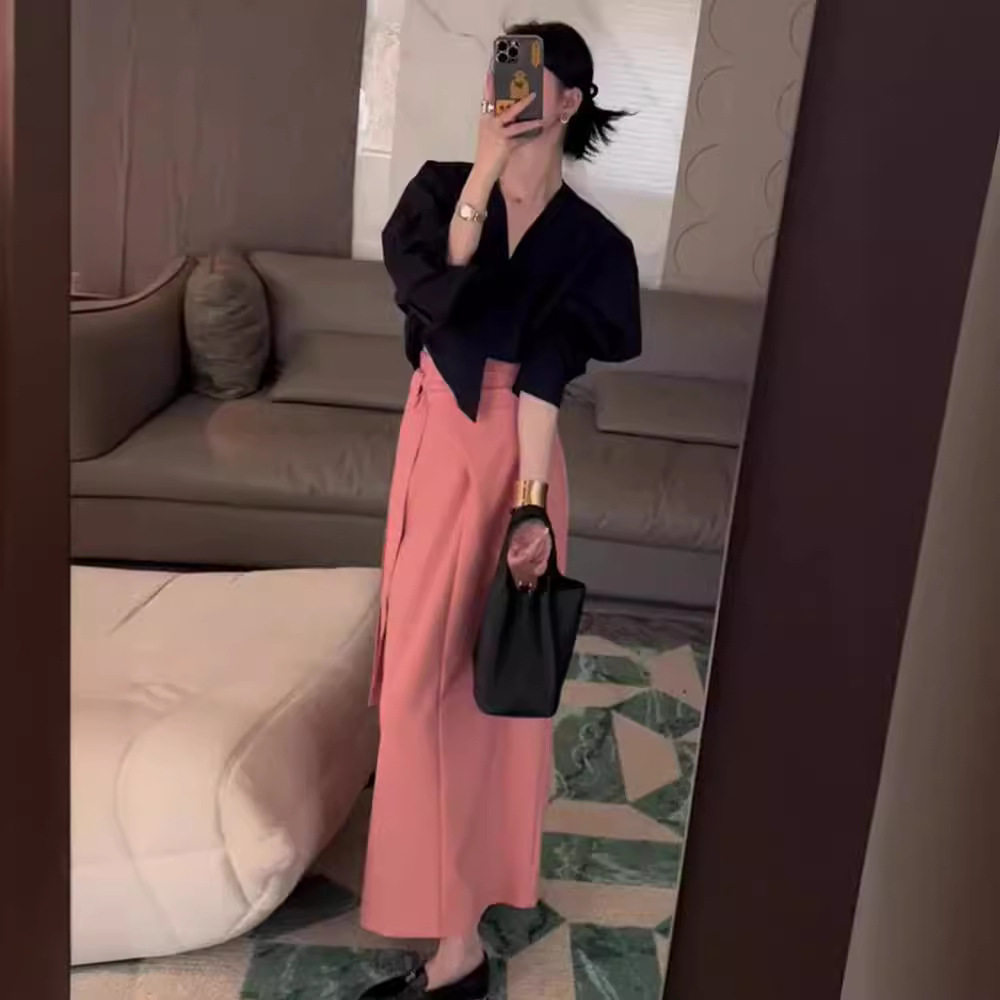 职场轻熟风连衣裙子气质女装高级感穿搭小个子夏装搭配一整套