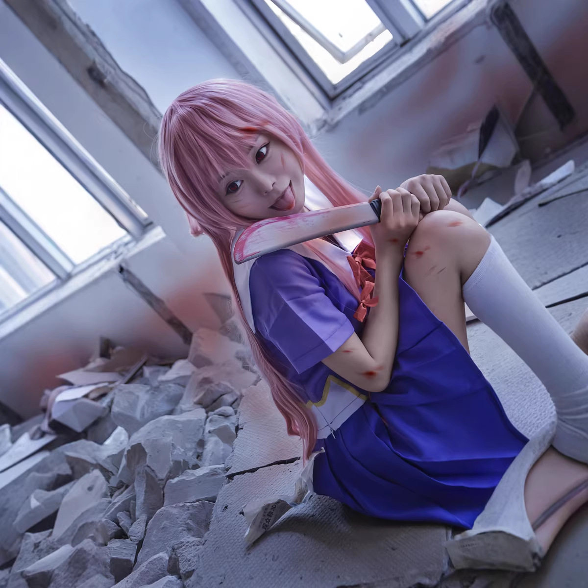 我妻由乃全套未来日记cosplay制服女装衣校服漫展速卖通