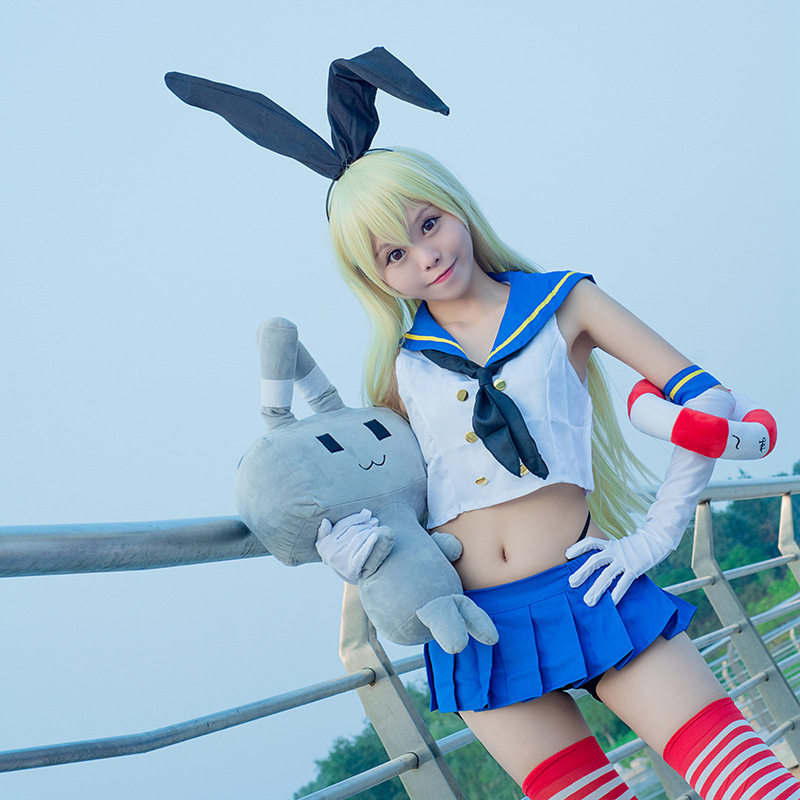 舰队舰娘Collection岛风学生装全套cosplay裙子套装舞