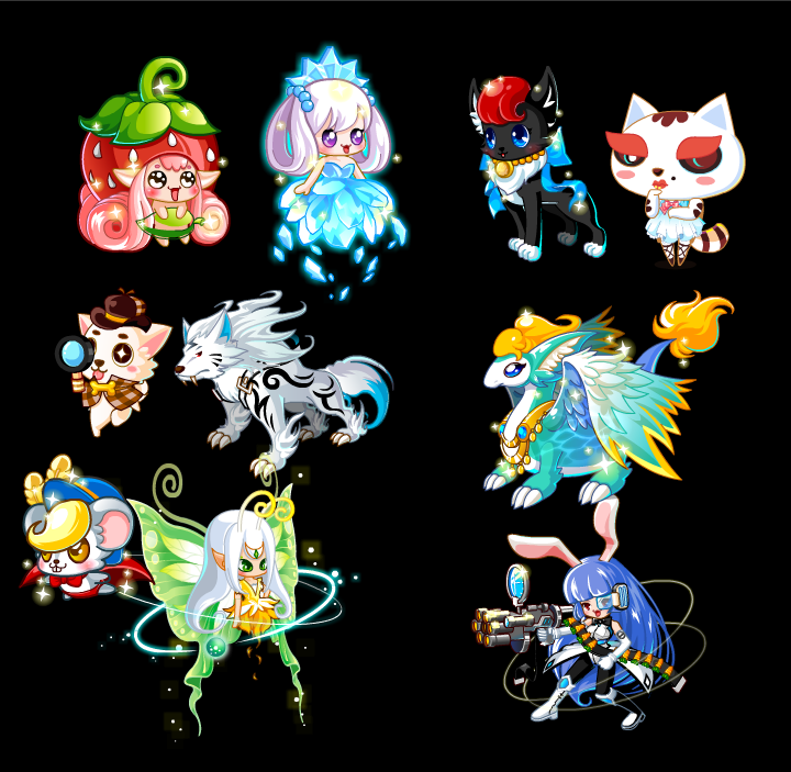 flash 游戏 卡通可爱 草莓人 兔女郎 动物 动态 动画源文件素材