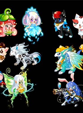 flash 游戏 卡通可爱 草莓人 兔女郎 动物 动态 动画源文件素材