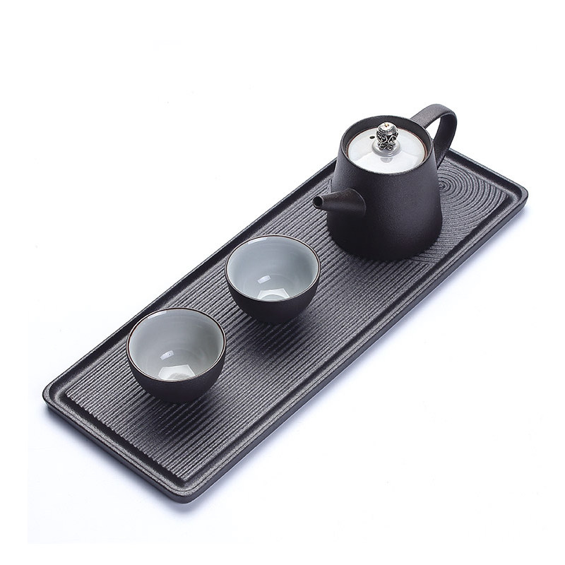 粗陶干泡茶盘家小用茶台