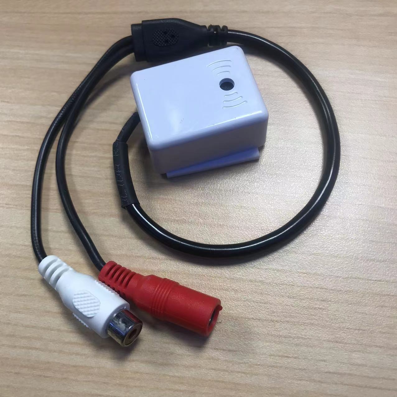 拾音器 监控声音采集器免安装背胶贴AV+DC接头