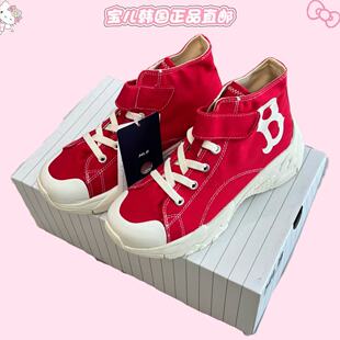 韩国现货直邮正品MLB高帮系带帆布复古运动老爹鞋男女童鞋