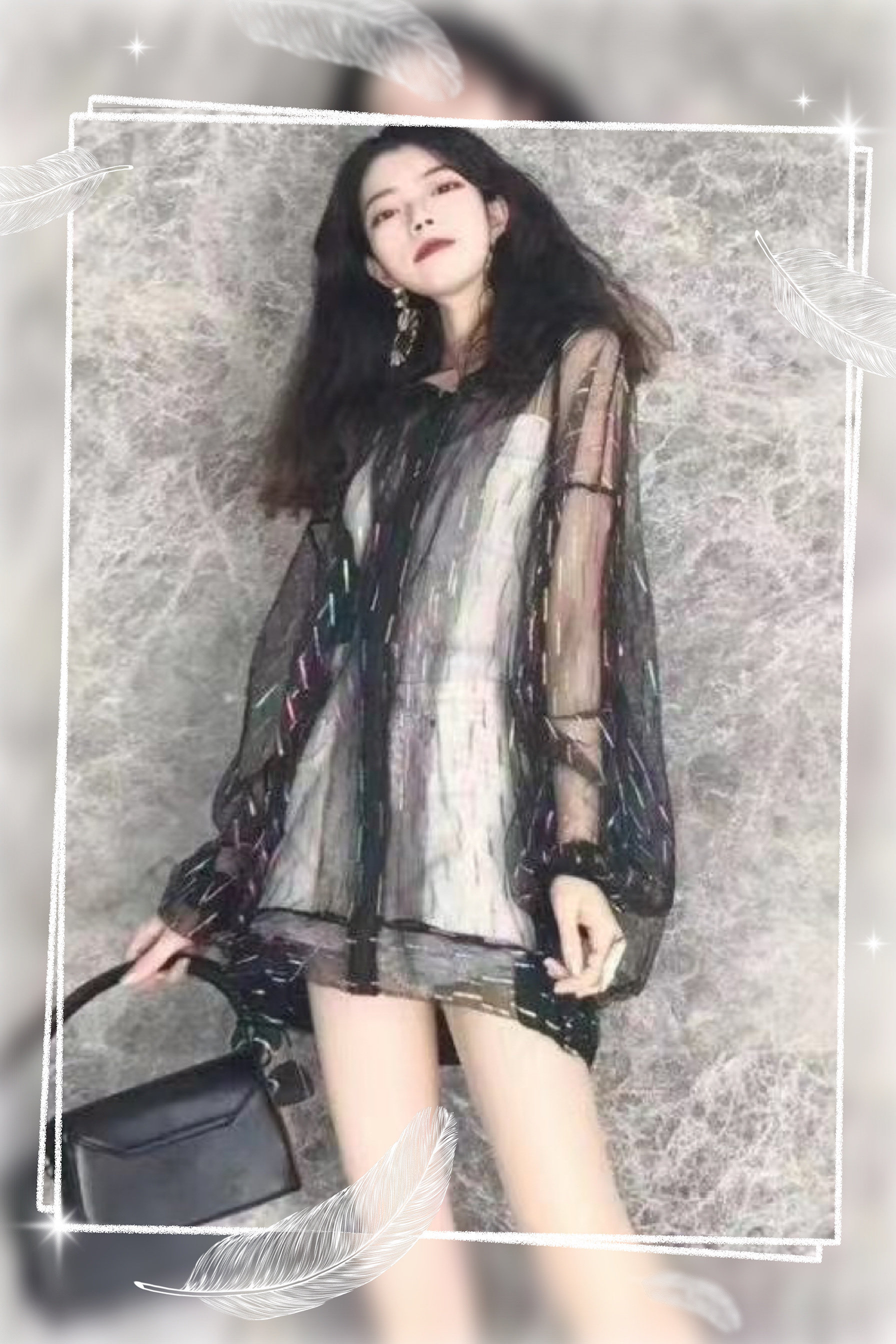 大码夏气质显瘦长袖连帽防晒衣外套女设计感小众透明宽松上衣潮