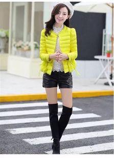 燕姐家 新款短款潮韩版修身百搭兔毛圆领冬装皮草女上衣外套棉衣