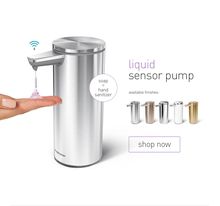 现货美国正品 SimpleHuman 台式全自动感应出液洗手机时尚皂液器