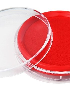 立信圆型印台 LX230-R红色快干印台  LX230-B蓝色立信快干印台