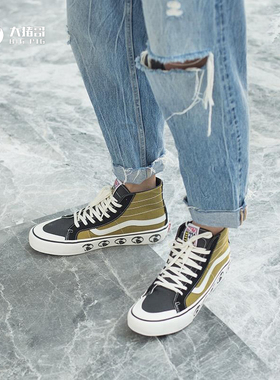 VANS范斯SK8-Hi高帮黄色运动休闲男女鞋帆布鞋滑板鞋 VN0A3MV1K0G
