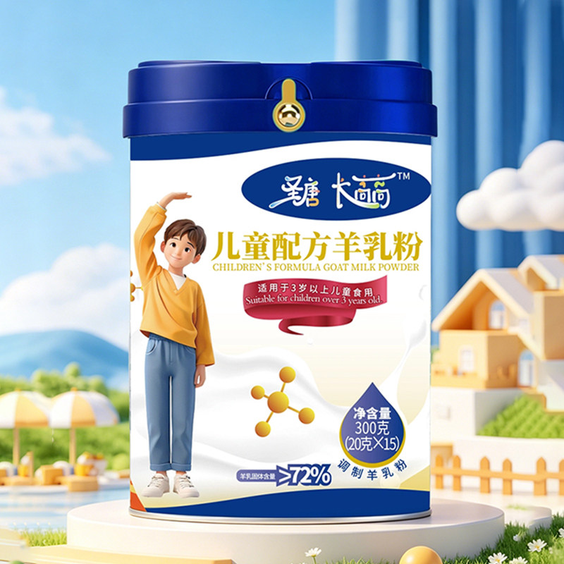 陕西富平羊奶粉圣唐乳业长高高儿童配方羊奶粉独立包装罐成人奶粉