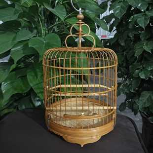 竹笼广龙绣眼广笼 水滴脚 虾笼 小型养笼 清远广式鸟笼 竹制笼子