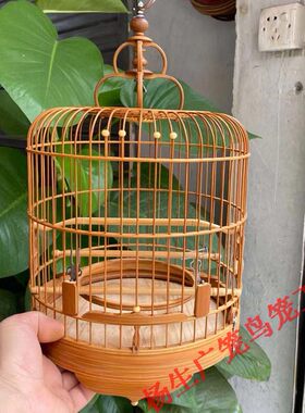 金青小黑白水滴广式清远绣眼鸟笼