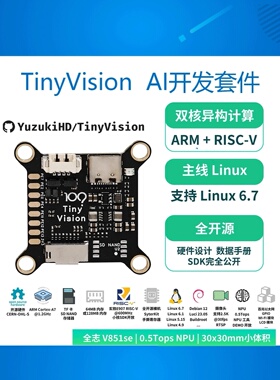 TinyVision异构视觉AI开发套件V851WIFI显示模块支持主线裸机