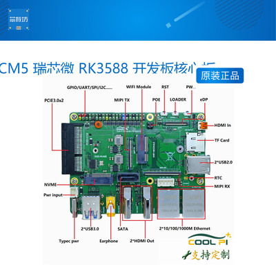 CM5瑞芯微RK开发板8K高清6T