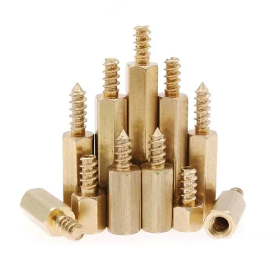 铜柱单头平尾自攻六角螺柱机箱主板隔离柱支撑柱螺丝M2M2.5M3M4