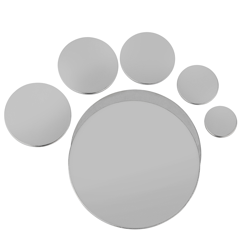 304不锈钢实心垫圆片无孔超薄圆垫封管堵头金属片薄板激光切割