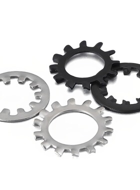 304不锈钢GB862.1内外齿形防滑止动垫圈DIN6797A锁紧垫片