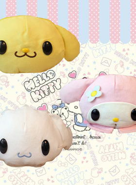 日单 卡通可爱粉嫩 帆布手拿包 小清新包包 小白狗美乐蒂布丁狗包