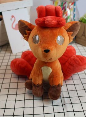 日单正品神奇宝贝宠物小精灵口袋妖怪阿罗拉冰六尾狐披风毛绒公仔