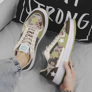 大码男鞋2026新款45透气休闲46帆布鞋47小众原创星星鞋男款48板鞋