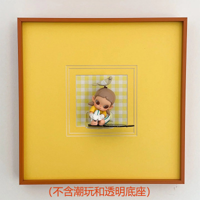墙上小装饰画多巴胺noyota盲盒相框收纳展示架入户玄关diy展示框