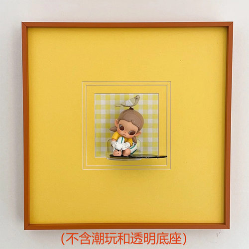 墙上小装饰画多巴胺noyota盲盒相框收纳展示架入户玄关diy展示框